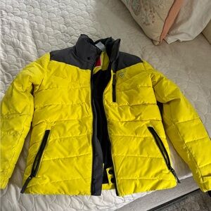 Girl Rossignol Yellow and Black Ski Jacket